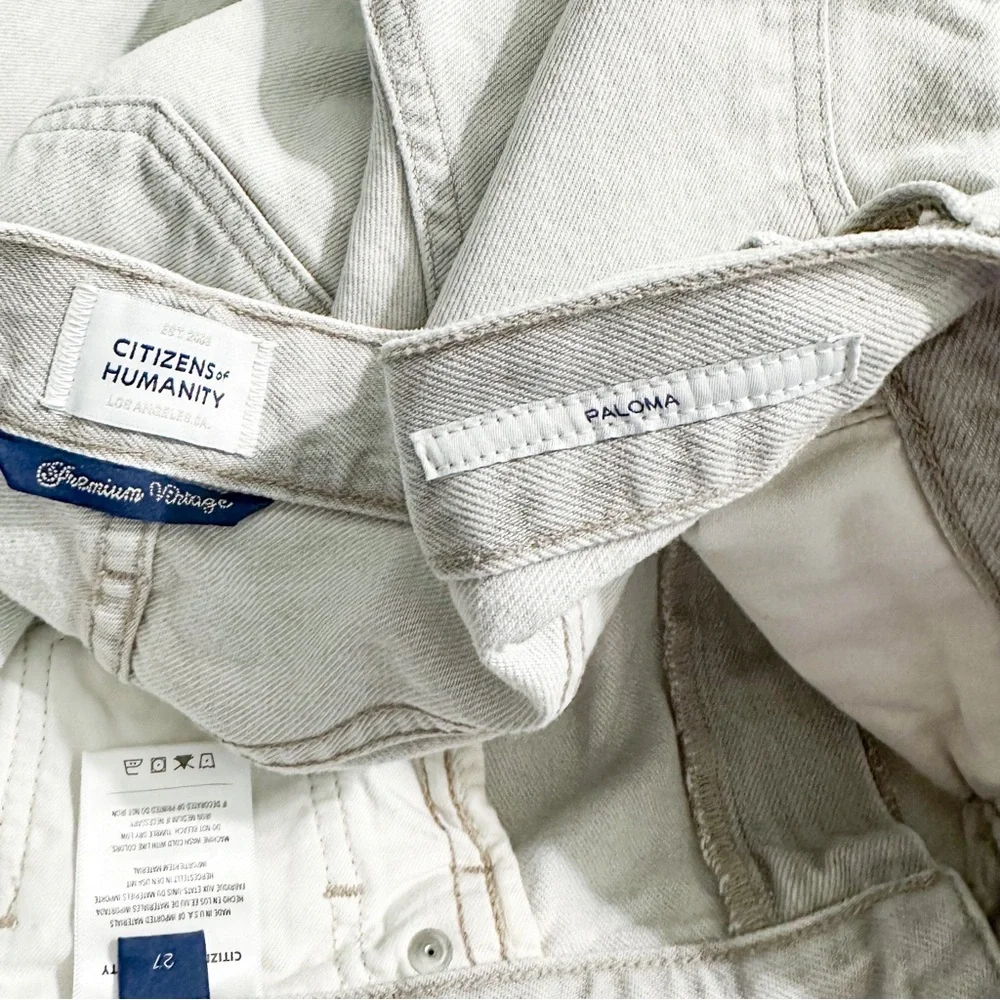 Citizens of Humanity Paloma Baggy Jeans Wide Comet Grey Size 27 - Picture 5 of 11